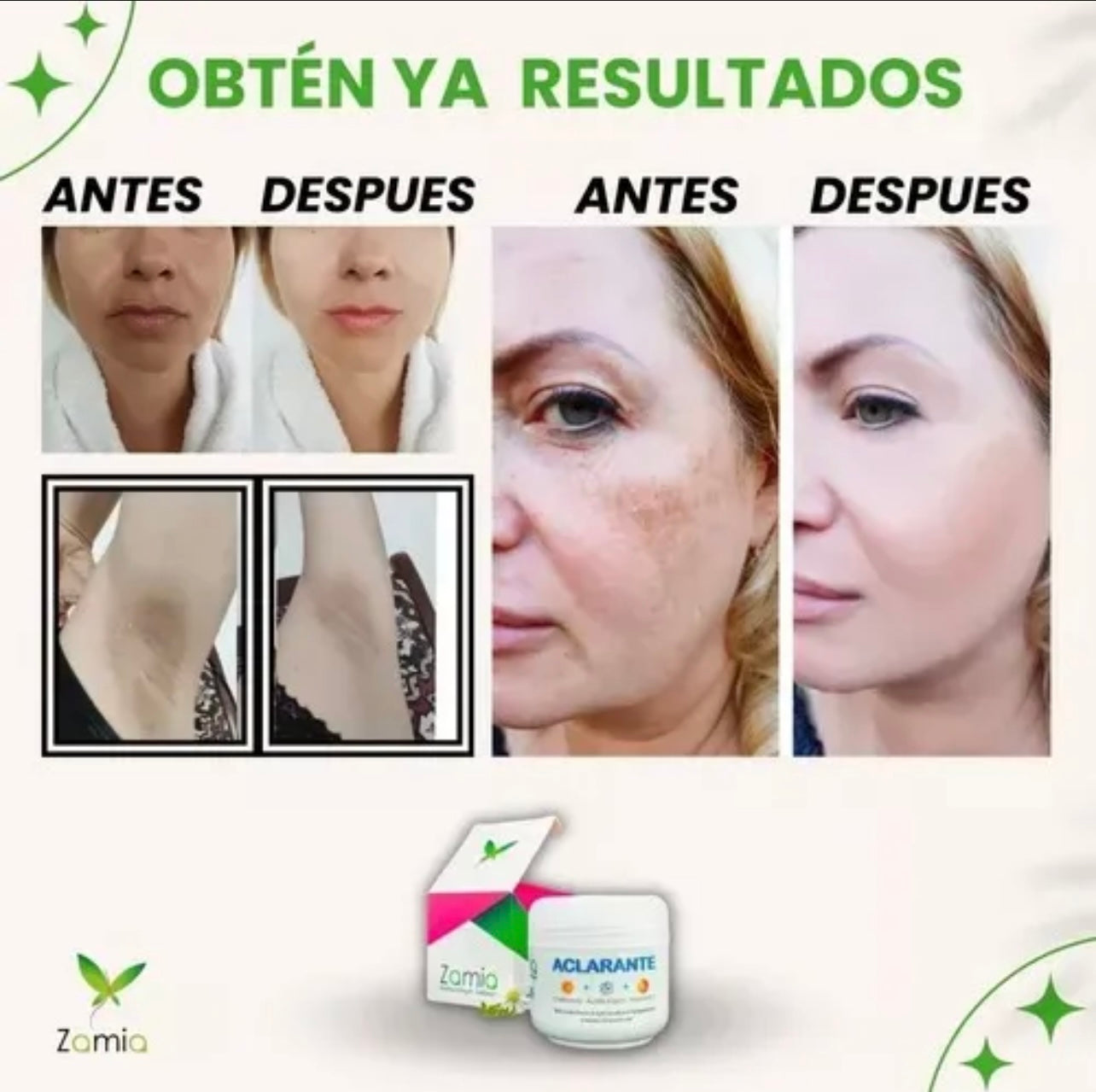 Crema aclarante para tu dia a dia