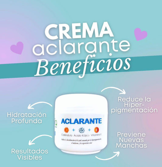 Crema aclarante para tu dia a dia